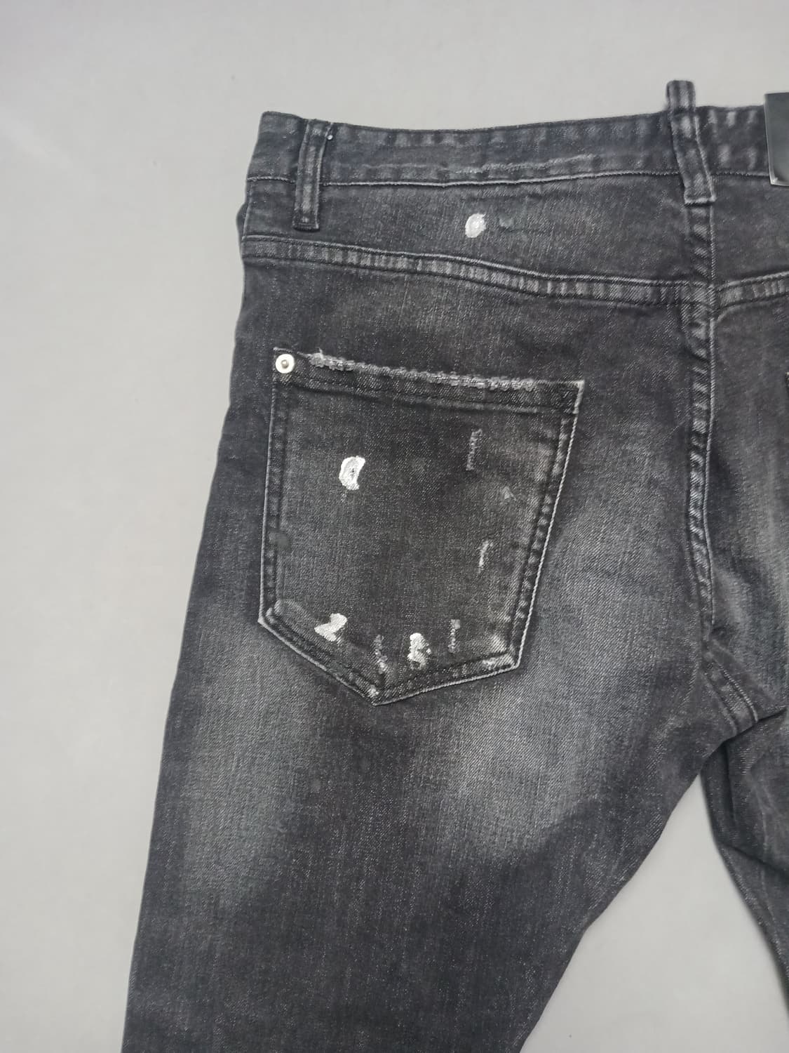 새상품 [50] 디스퀘어드2 앞지퍼 슬림 블랙진 청바지 34 35 상품이미지8