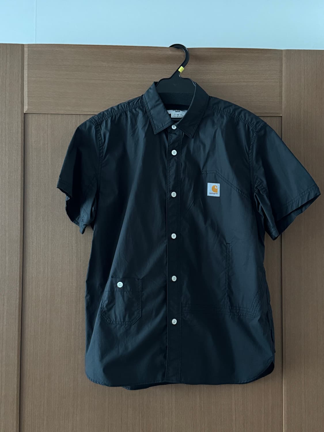 준야와타나베 코튼 반팔 셔츠 (블랙, XS) 상품이미지1