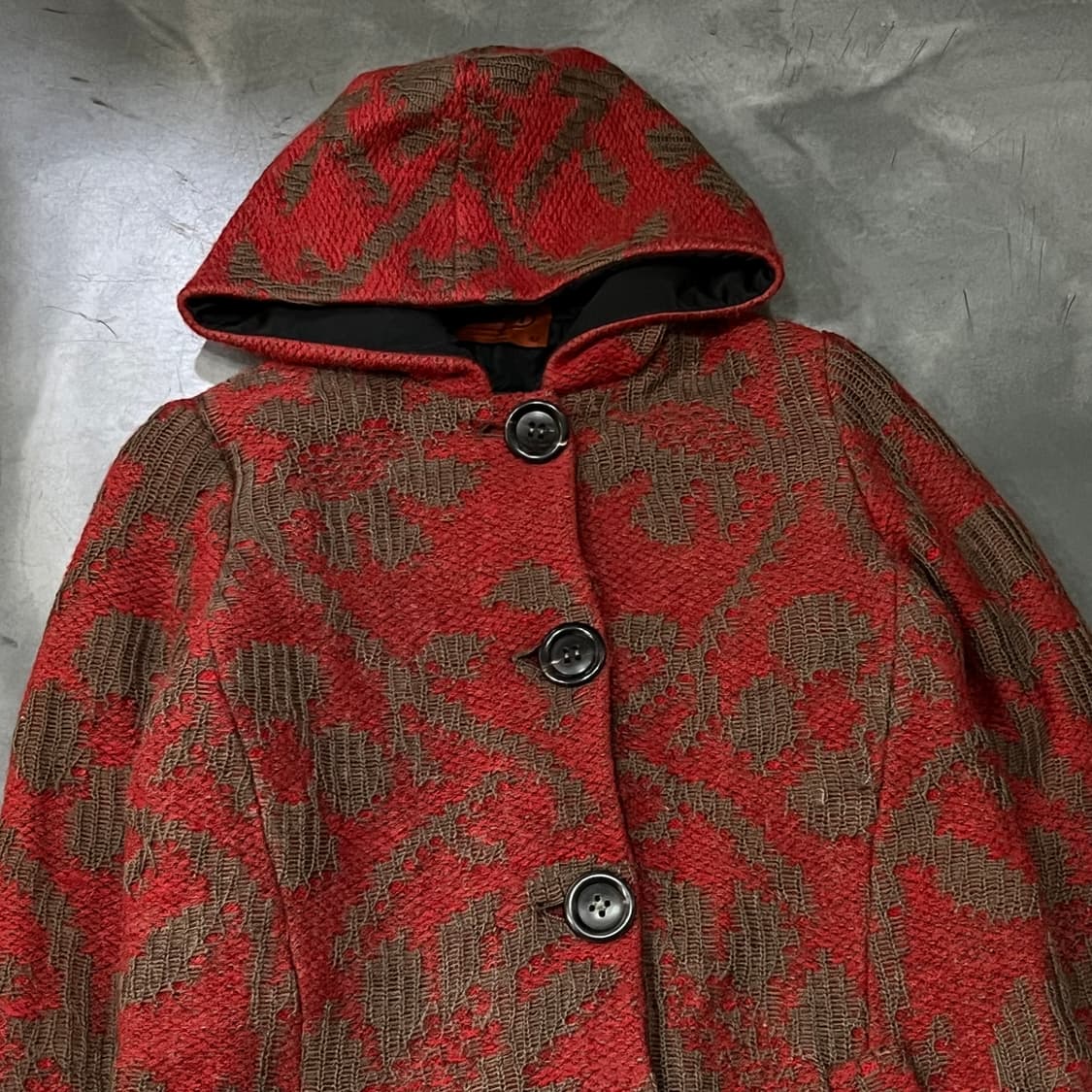  미쏘니 리버시블 패턴 후드 자켓 y14518 상품이미지3