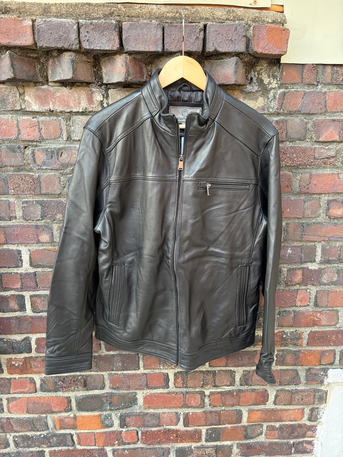 Boston Harbor 싱글 레더 자켓 상품이미지1