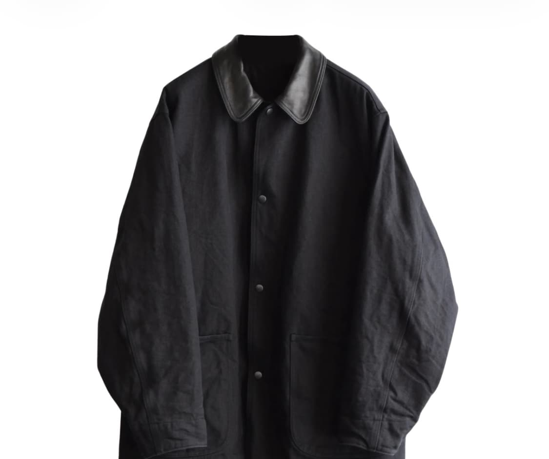 코모리 데님 레더 워크 자켓  25aw 3사이즈 상품이미지1