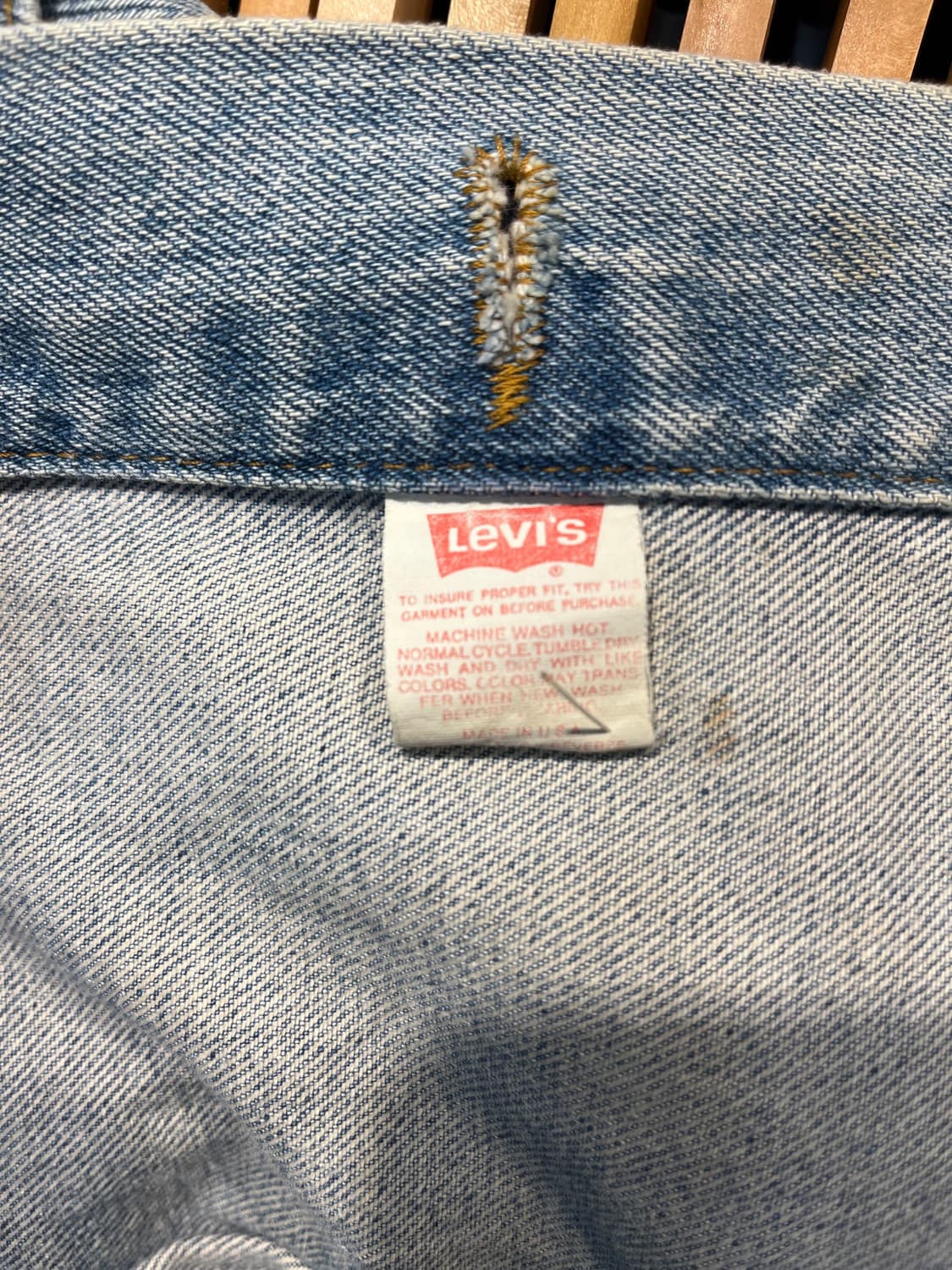 Vinatge 80s Levi’s denim trucker jacket 상품이미지4