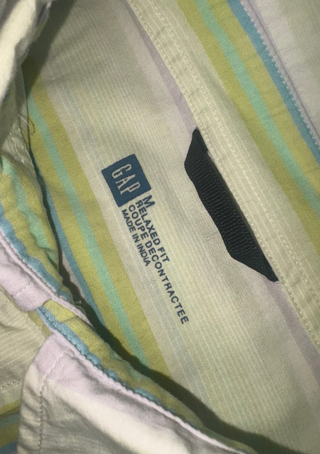 90s 올드갭 스트라이프 코튼 셔츠  상품이미지3