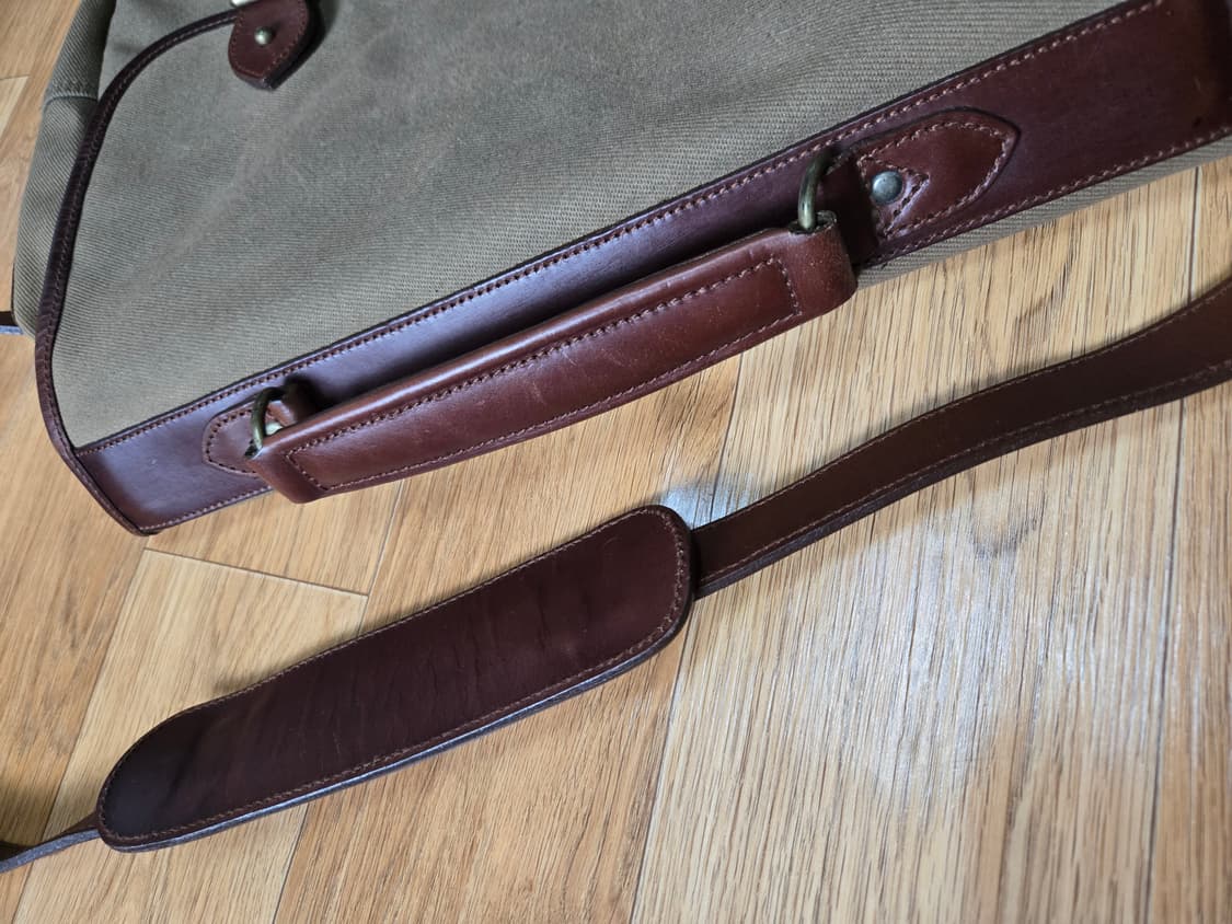 폴로 랄프로렌 레더 트랩 캔버스 메신저백 상품이미지4