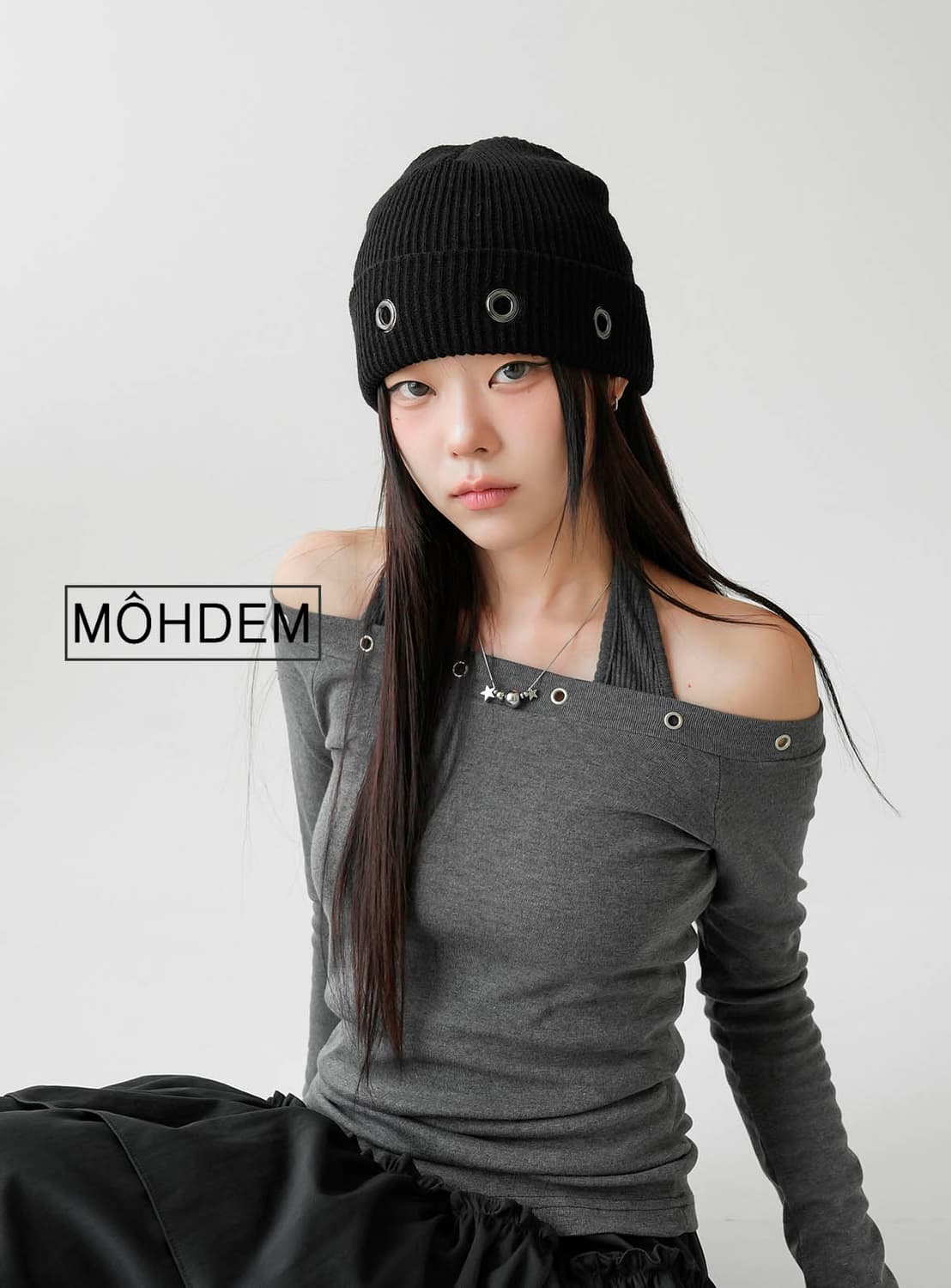 [Unisex] Y2k 리벳 비니 모자 상품이미지2