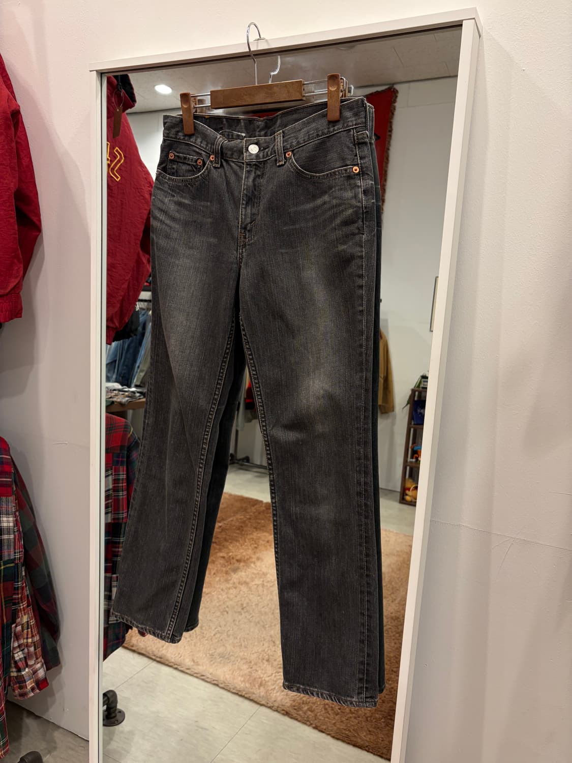 00s Levis 리바이스 503 흑청 데님 팬츠 (29inch) 상품이미지1