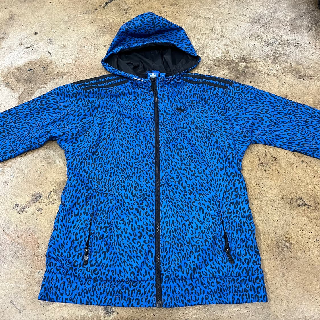 아디다스 블루 레오파드 호피 바람막이 95 상품이미지3