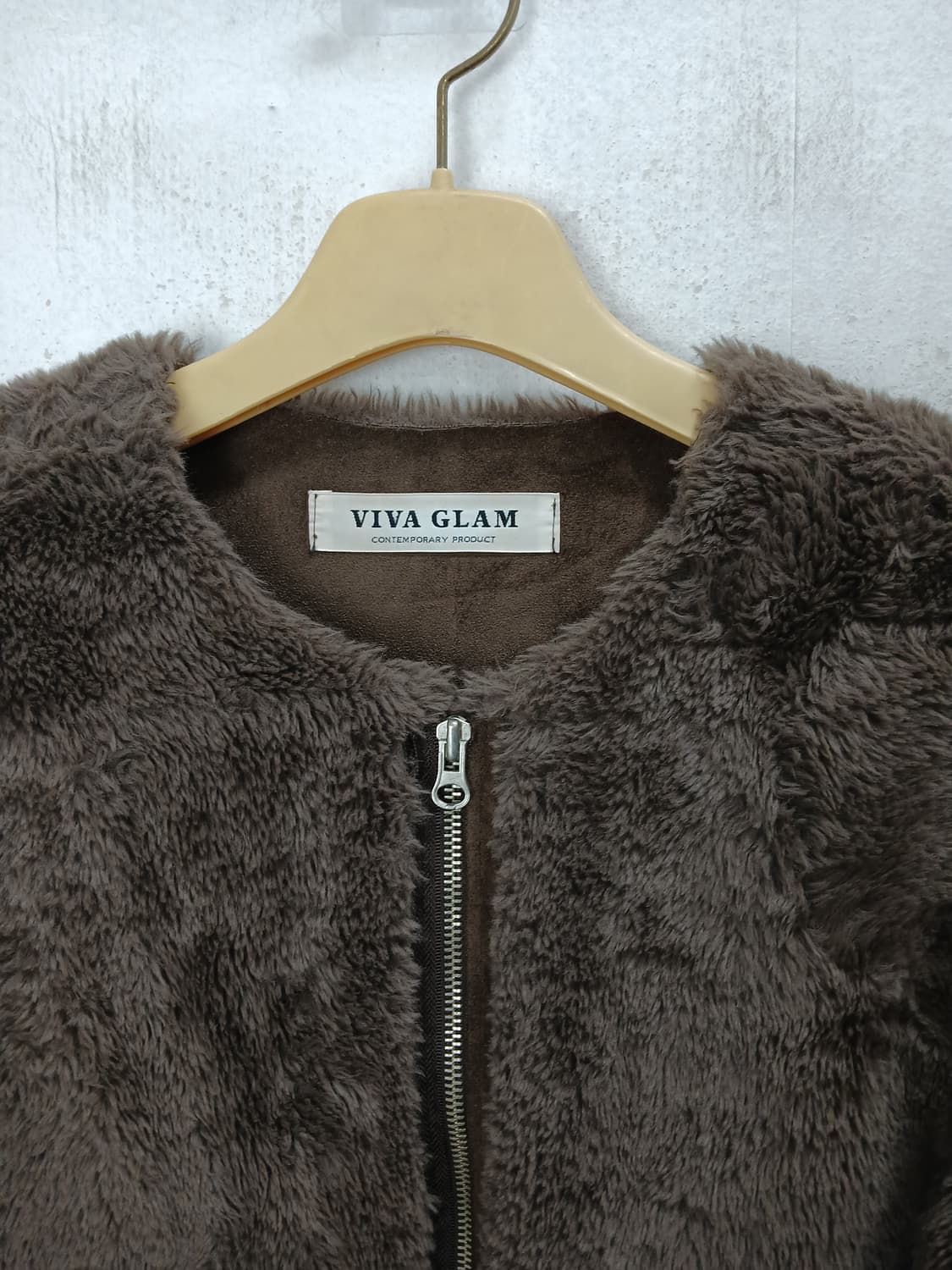 VIVA GLAM 브라운 퍼 자켓 95 M 상품이미지2