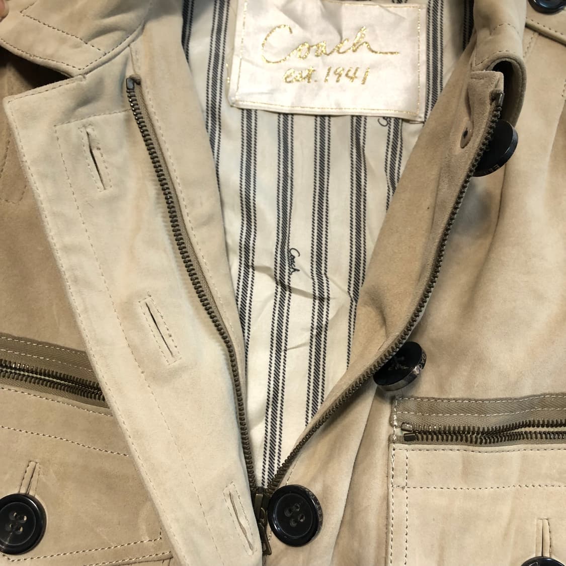 코치 스웨이드 레더자켓  상품이미지6