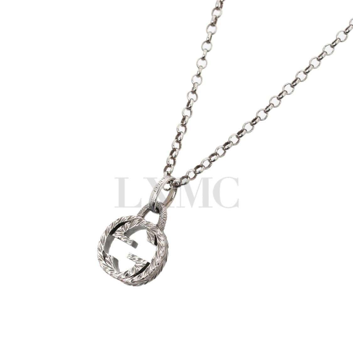 구찌 인터로킹 실버목걸이 GG로고 체인 네크리스 455535 상품이미지5