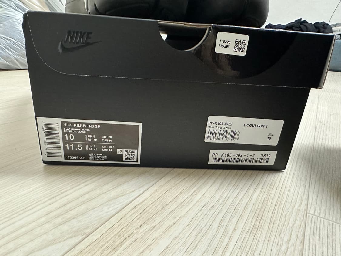 나이키 꼼데옴므 플러스 리쥬벤 280 블랙 상품이미지4