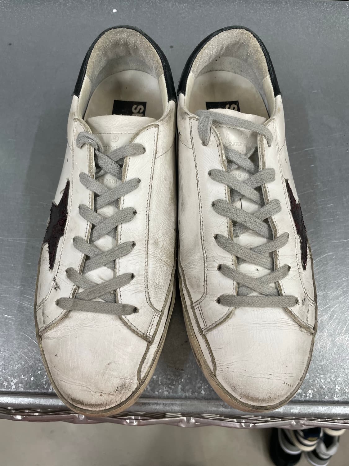 골든구스 슈퍼스타 화이트 블랙탭 38 상품이미지5