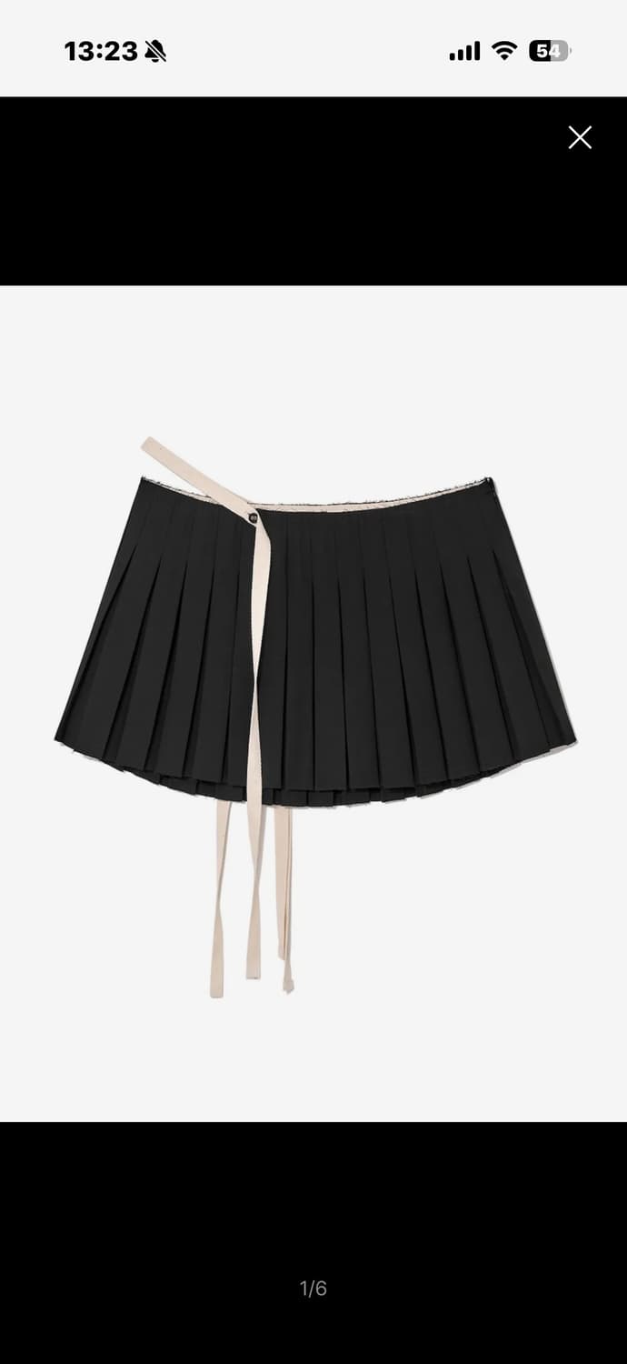 글로니 RILEY PLEATED MINI SKIRT (BLACK) 상품이미지1