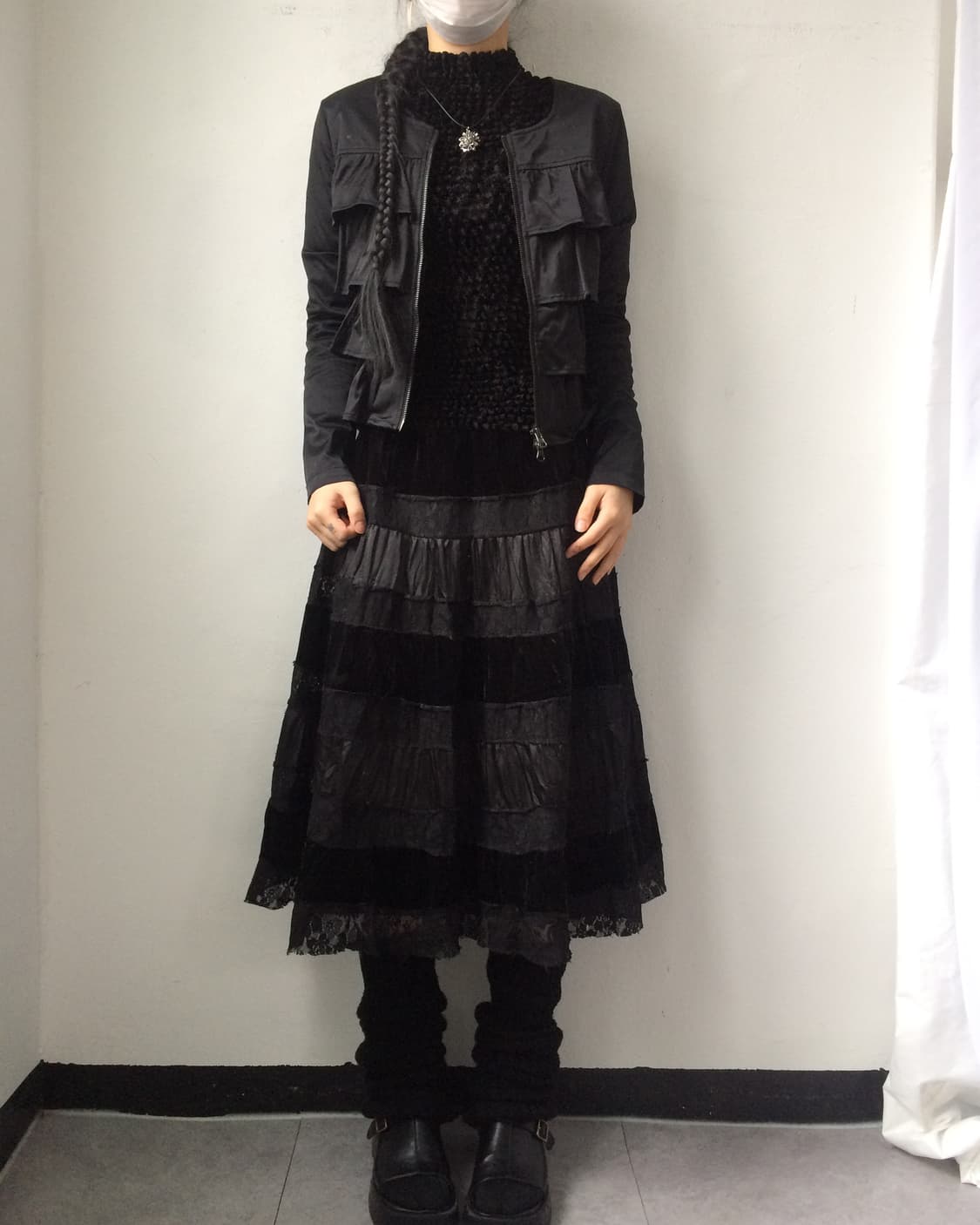 Frill layer glossy jacket 상품이미지4