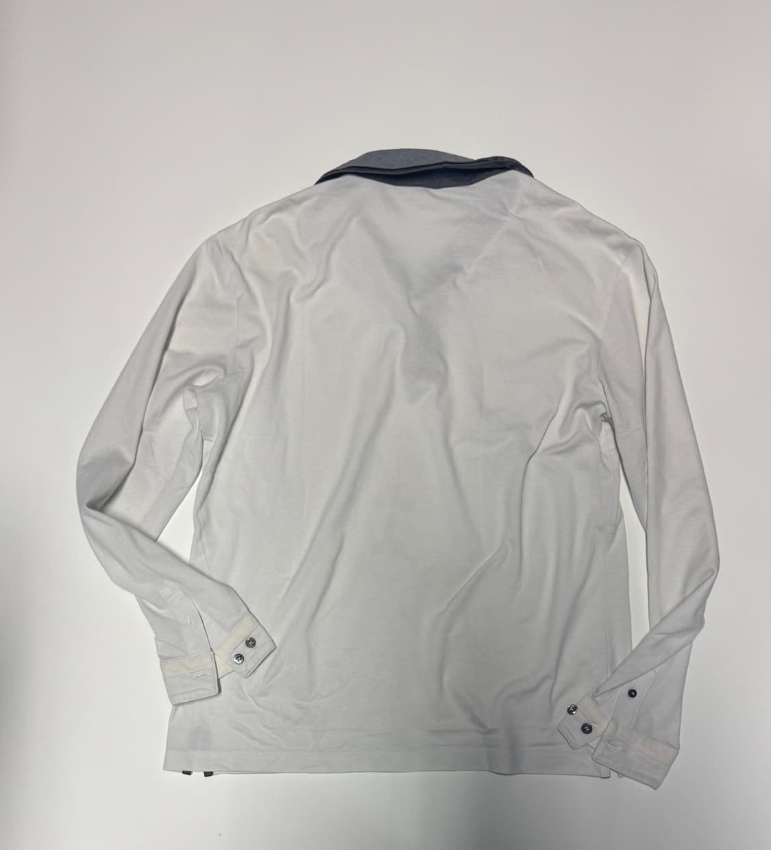 먼싱웨어 골프 화이트 긴팔 카라 티셔츠 L 상품이미지2