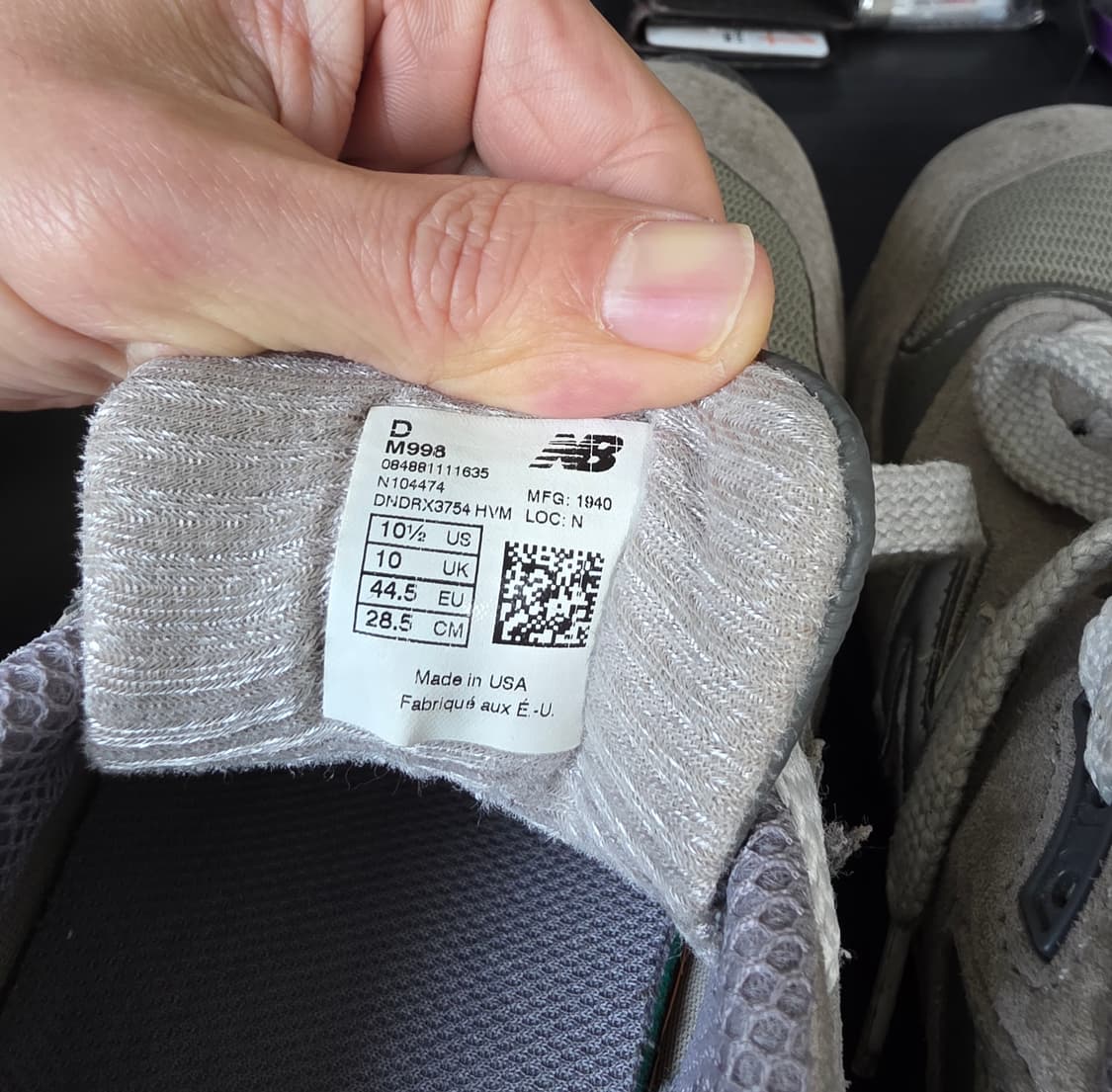 뉴발란스 998 그레이 285 사이즈 상품이미지7