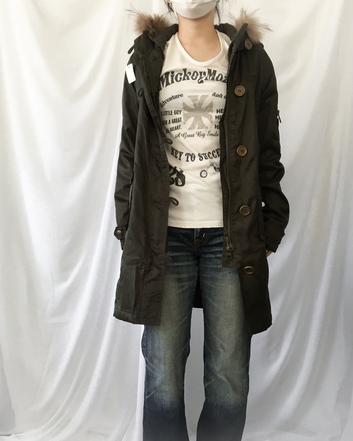 Fake fur hood filed jacket 상품이미지8