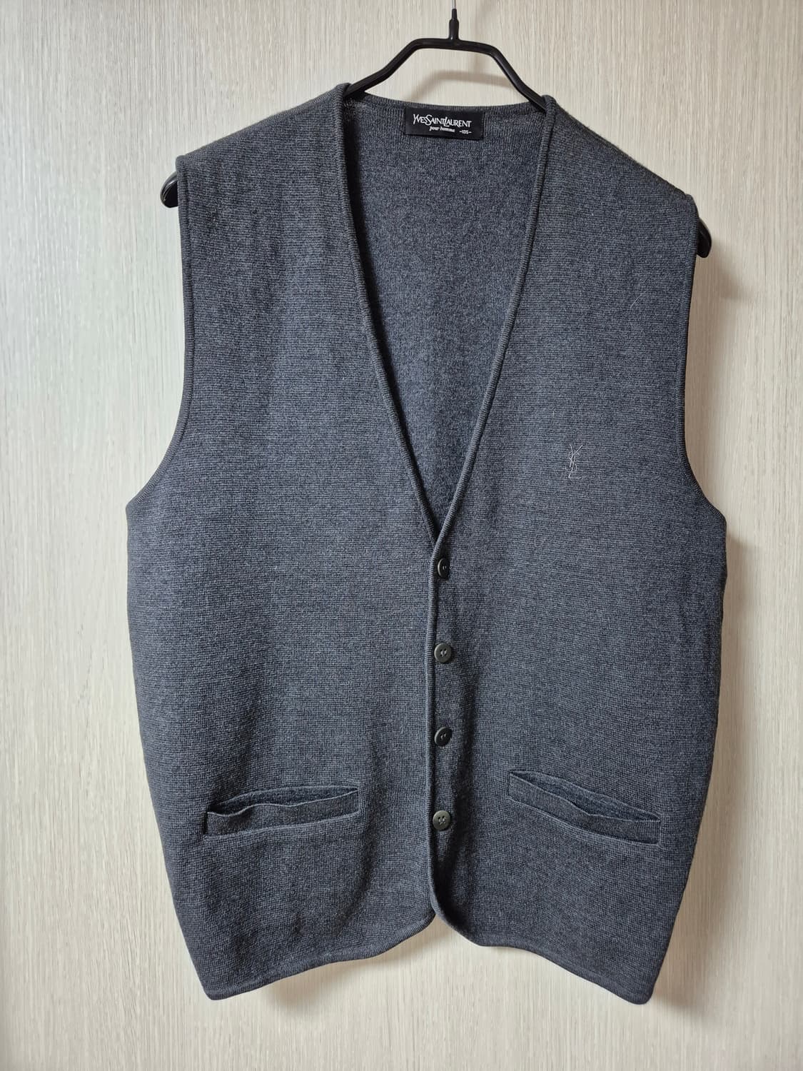 (정품) 입생로랑 니트 베스트 조끼 105 남성 상품이미지1