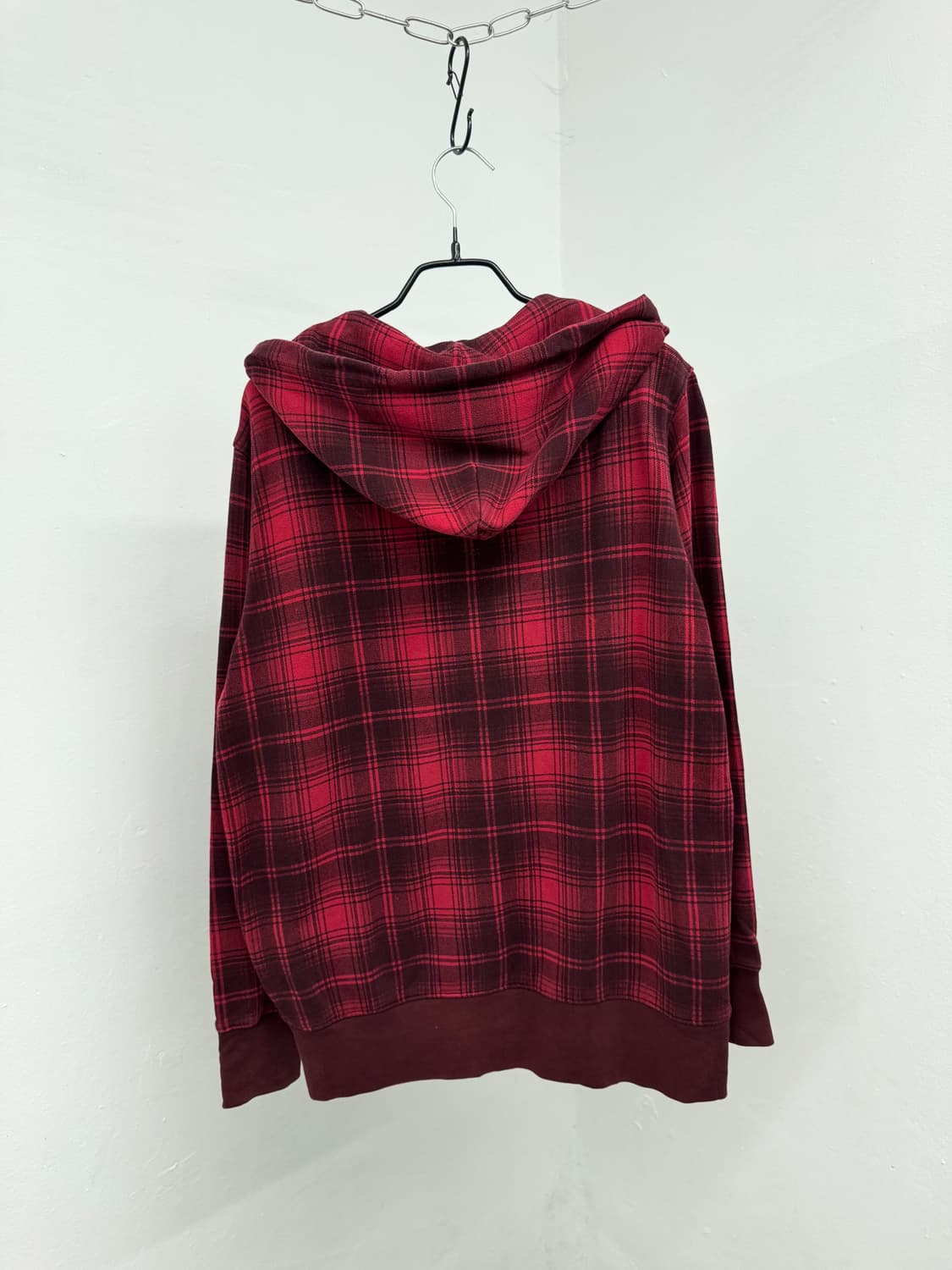 펑크 체크 투웨이 후드집업 상품이미지5