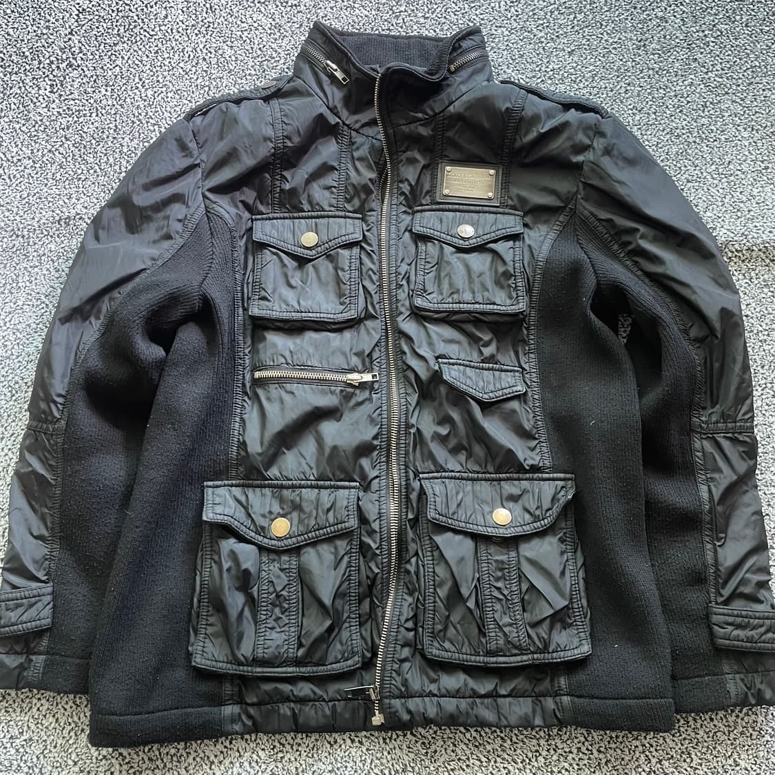 07‘AW 돌체 앤 가바나 멀티지퍼 램스킨 자켓 상품이미지1