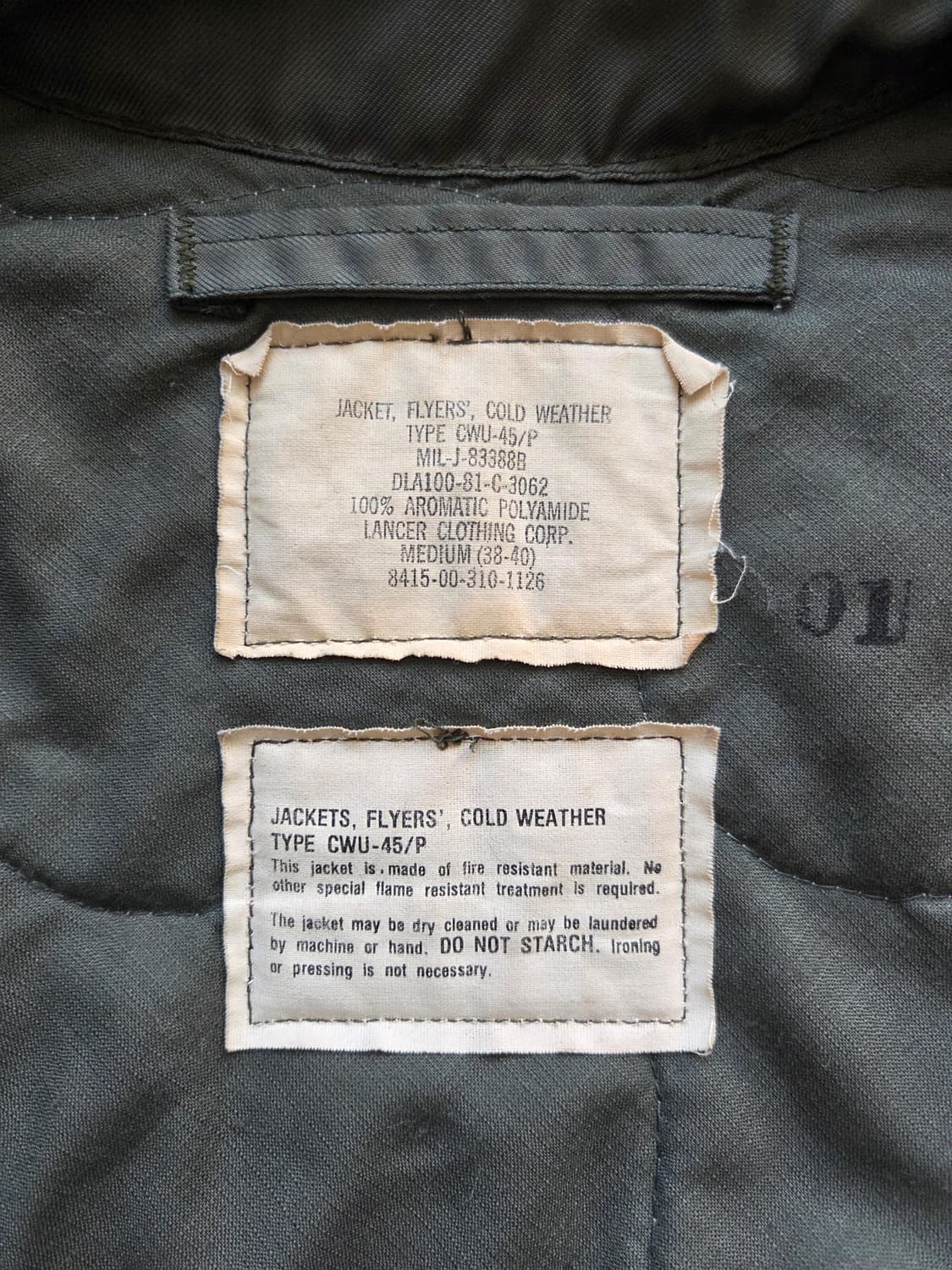 1981 OG CWU-45/P USAF MEDIUM 상품이미지4