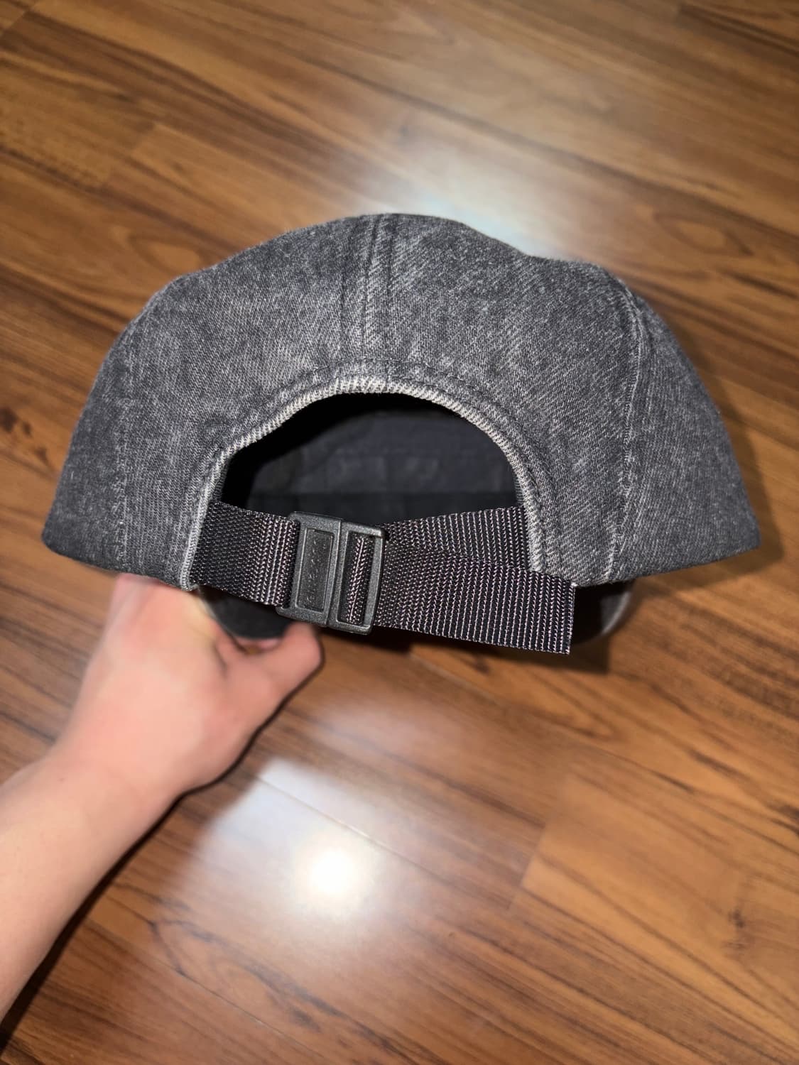 슈프림 데님 캠프캡 블랙 24SS 상품이미지2