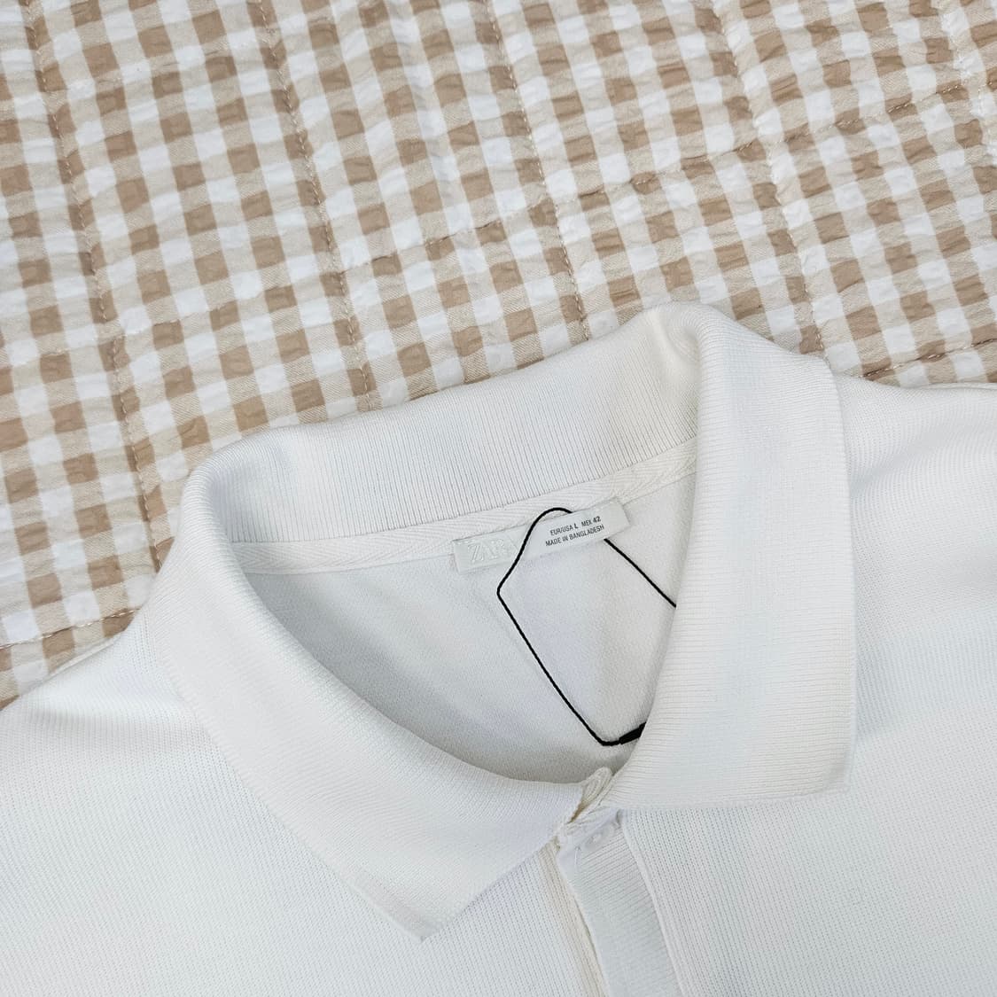 미착용 자라 반소매 카라티 남자100 상품이미지2