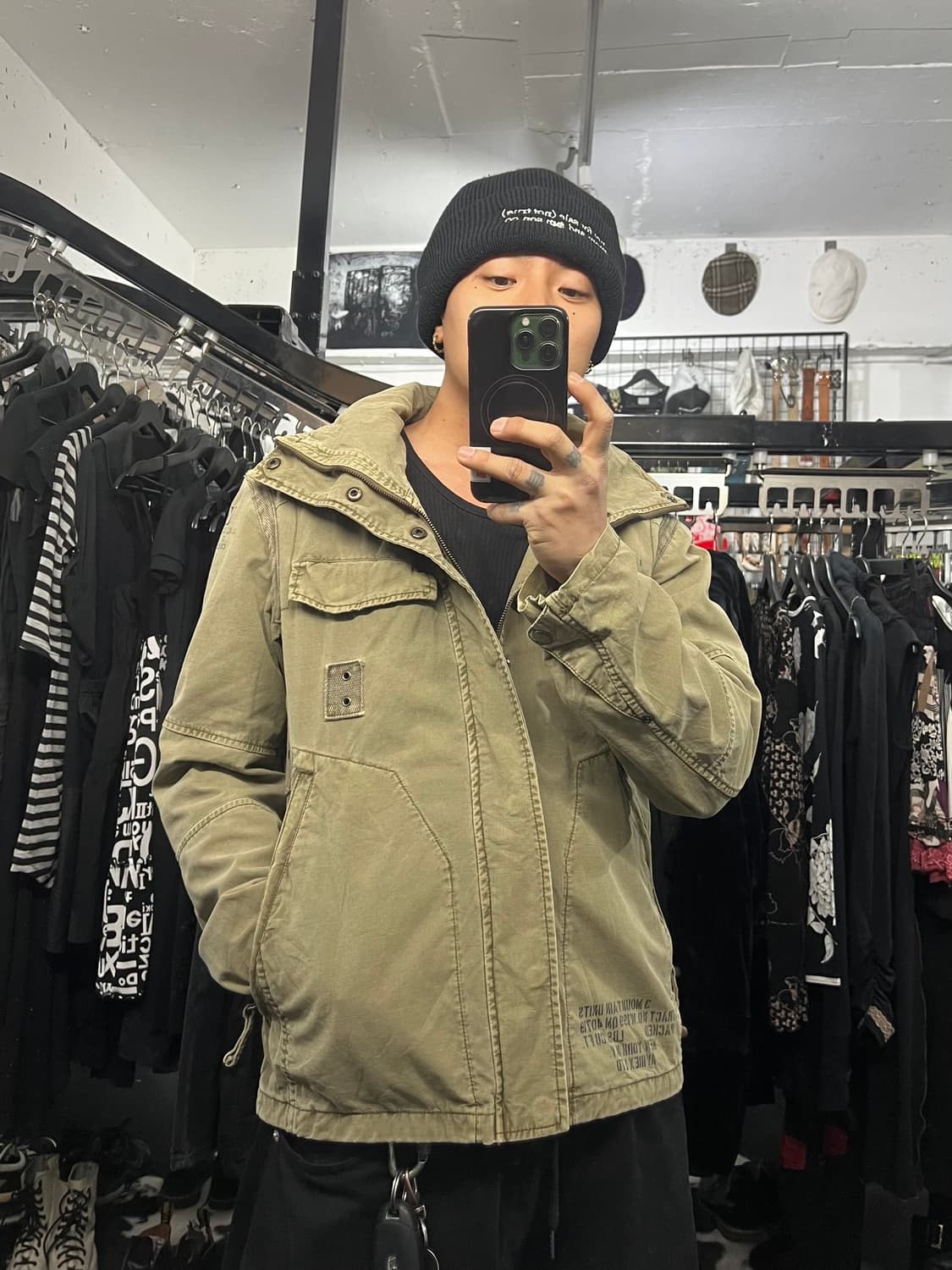 아비렉스 밀리터리 후드 야상 상품이미지4