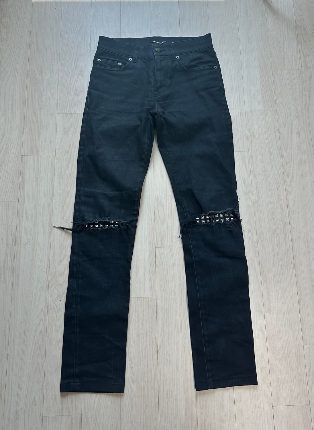 생로랑 스터드 레더패널 데님 상품이미지2