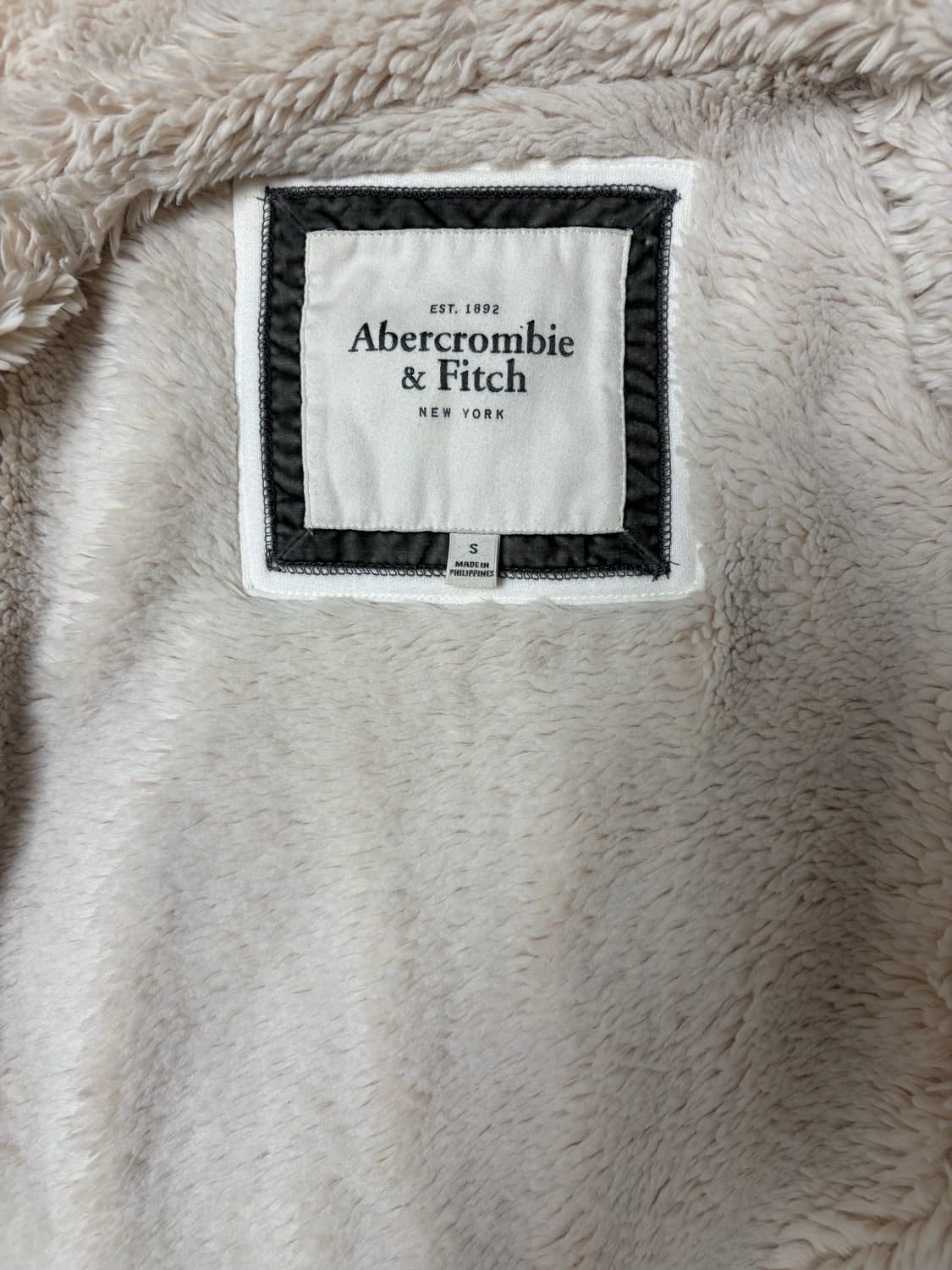 아베크롬비 양털 후드집업 S 딱붙핏 상품이미지3
