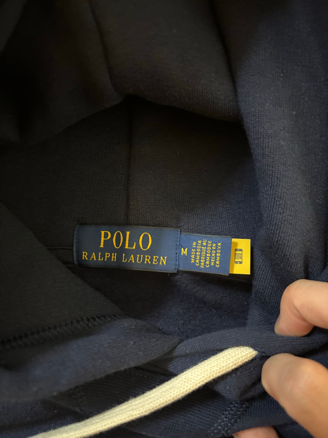 폴로랄프로렌 플리스 후디 네이비 상품이미지3