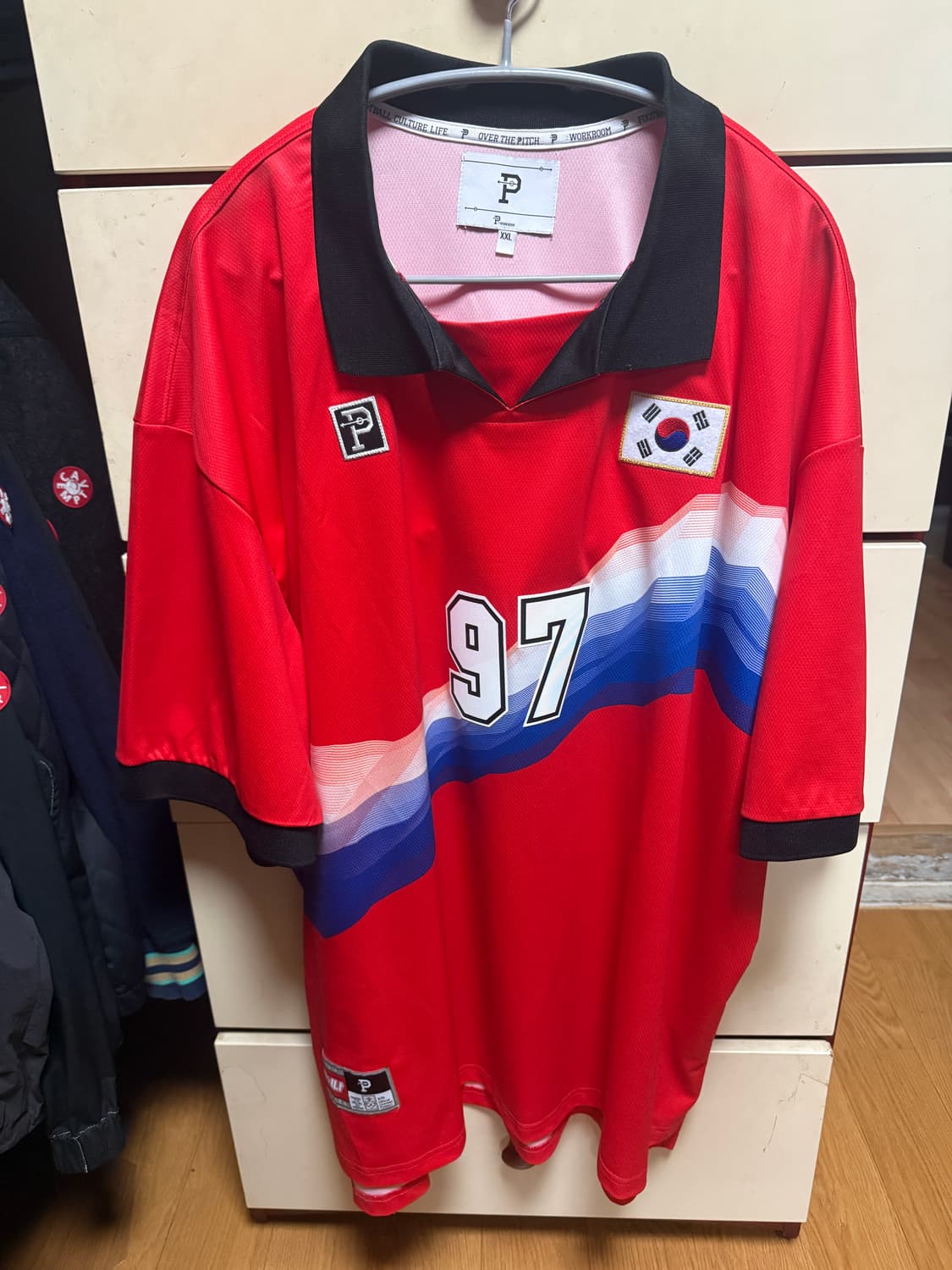 [2XL] 카시나x오버더피치 97대한민국 홈 유니폼 국대 월드컵 상품이미지1
