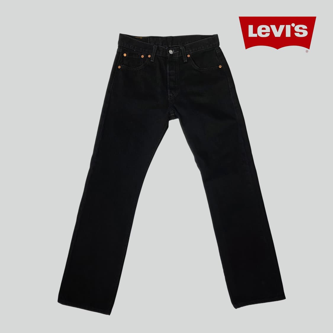 [W30L30]리바이스 501 블랙 데님 팬츠 상품이미지1