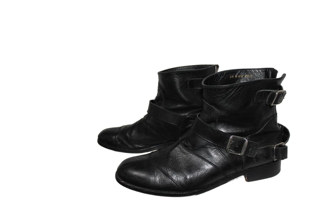 2000s JAPAN 스트랩 레더 부츠 상품이미지2
