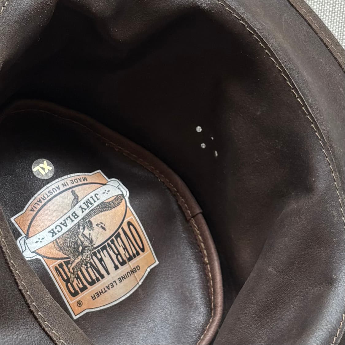 [새제품] 오스트레일리아 OVERLANDER 레더 카우보이 햇 상품이미지8