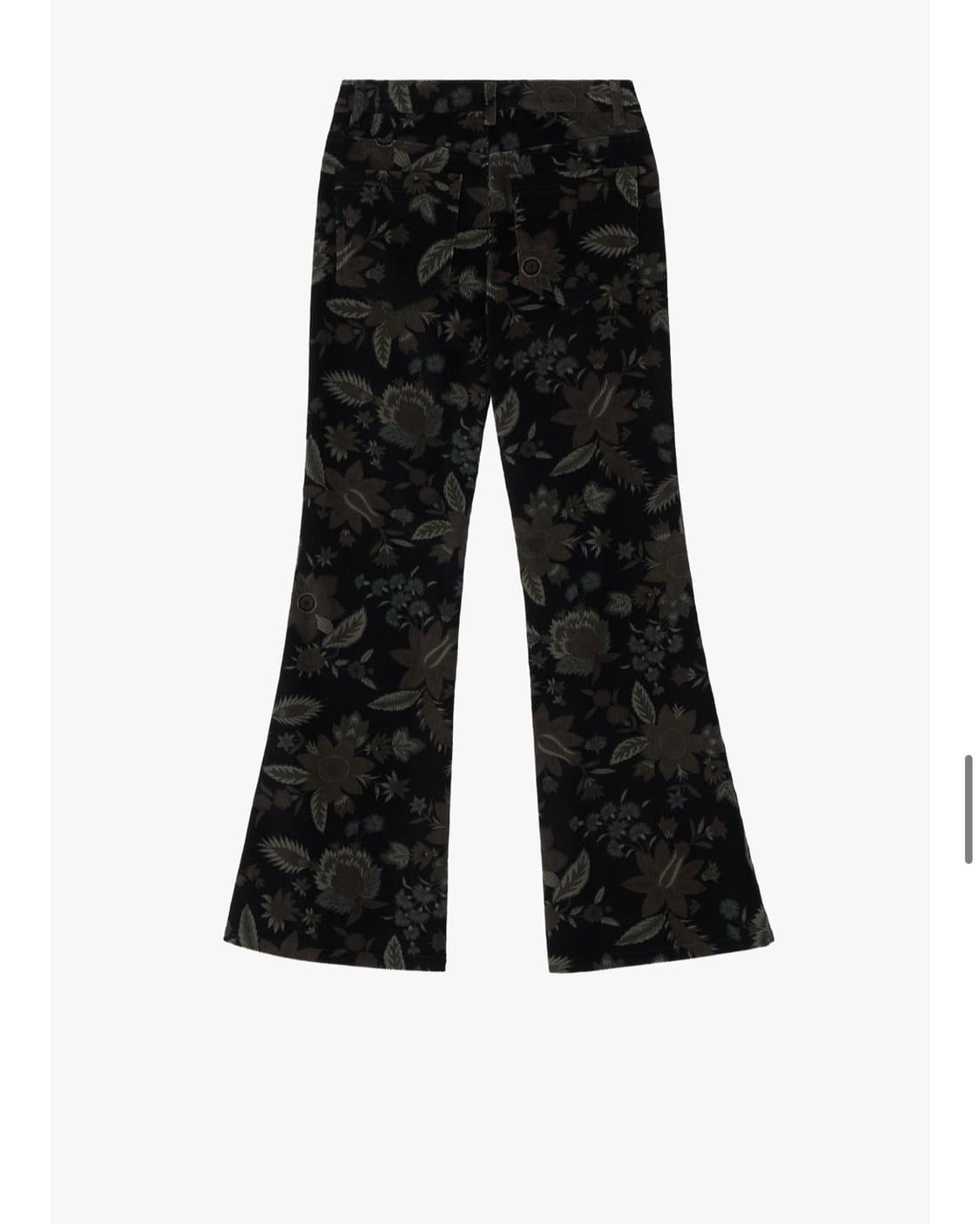 GBH 어패럴 플라워 코듀로이 골덴 부츠컷 팬츠 캐피탈 상품이미지6