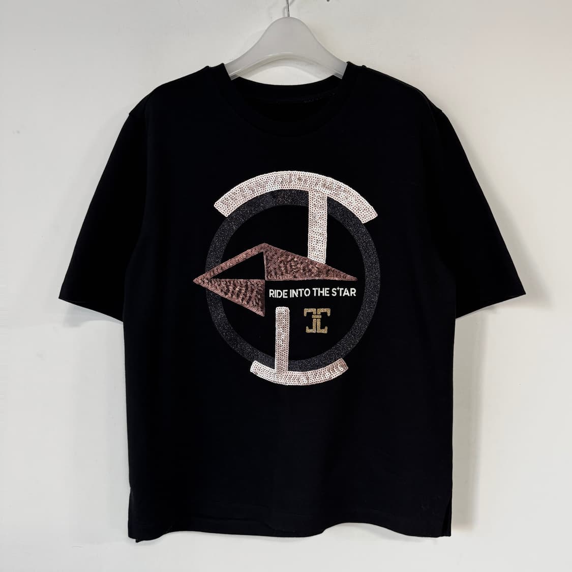 타임 스팽글 로고 반팔 티셔츠 상품이미지1