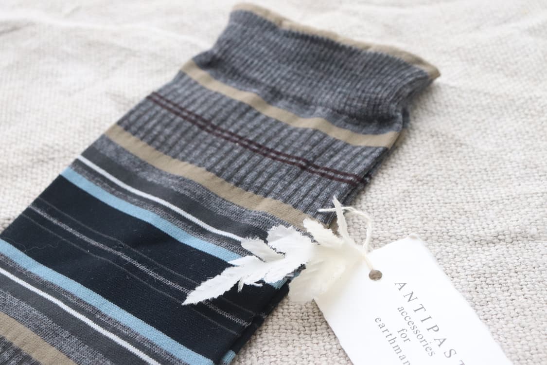 [Antipast] Stripe Long Socks (Grey) 상품이미지3