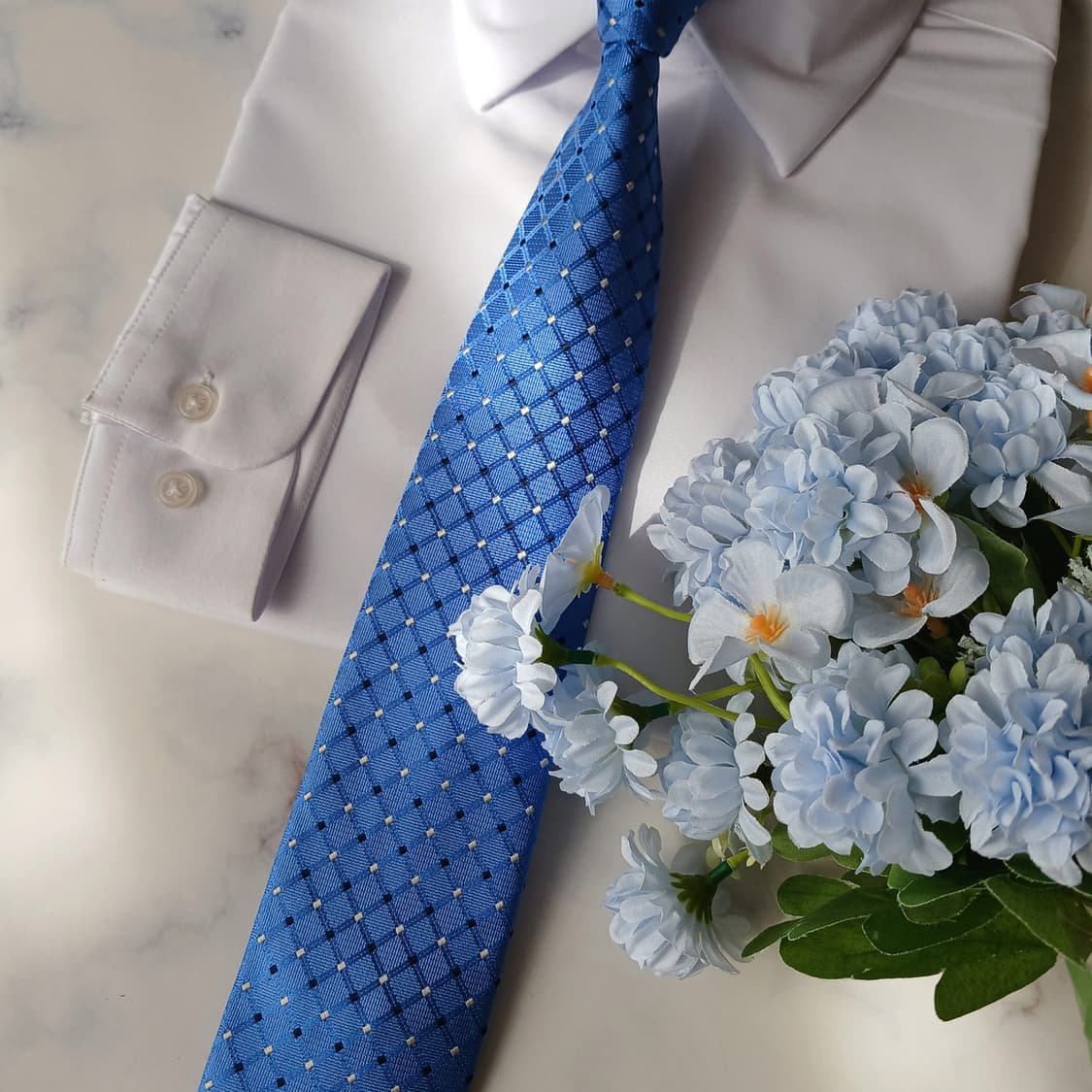 마이클코어스 실크 다이아 패턴 넥타이 8.2cm A+등급 A19846 상품이미지7