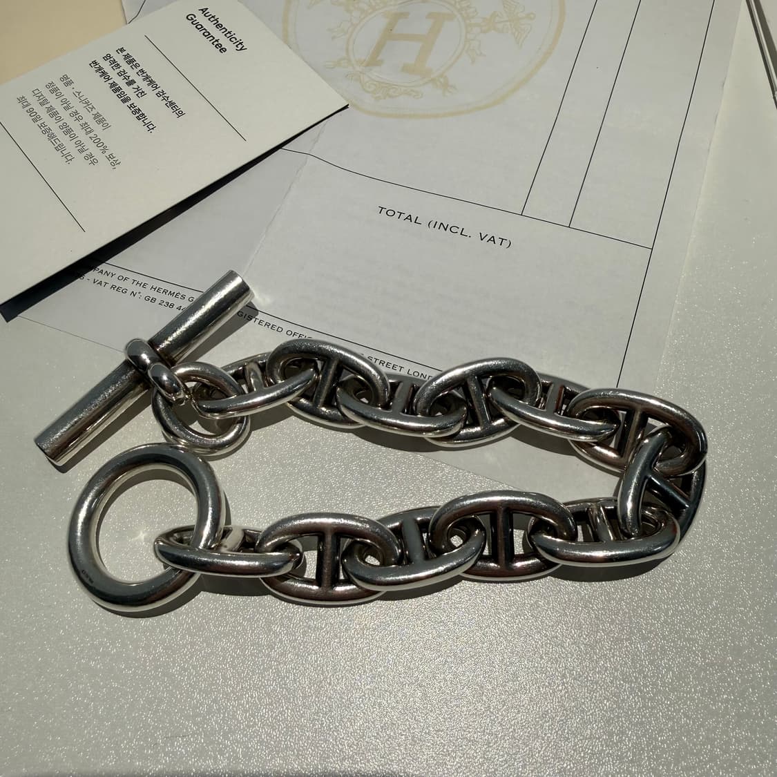 에르메스 hermes 샹달 팔찌 TGM 12링크 상품이미지7