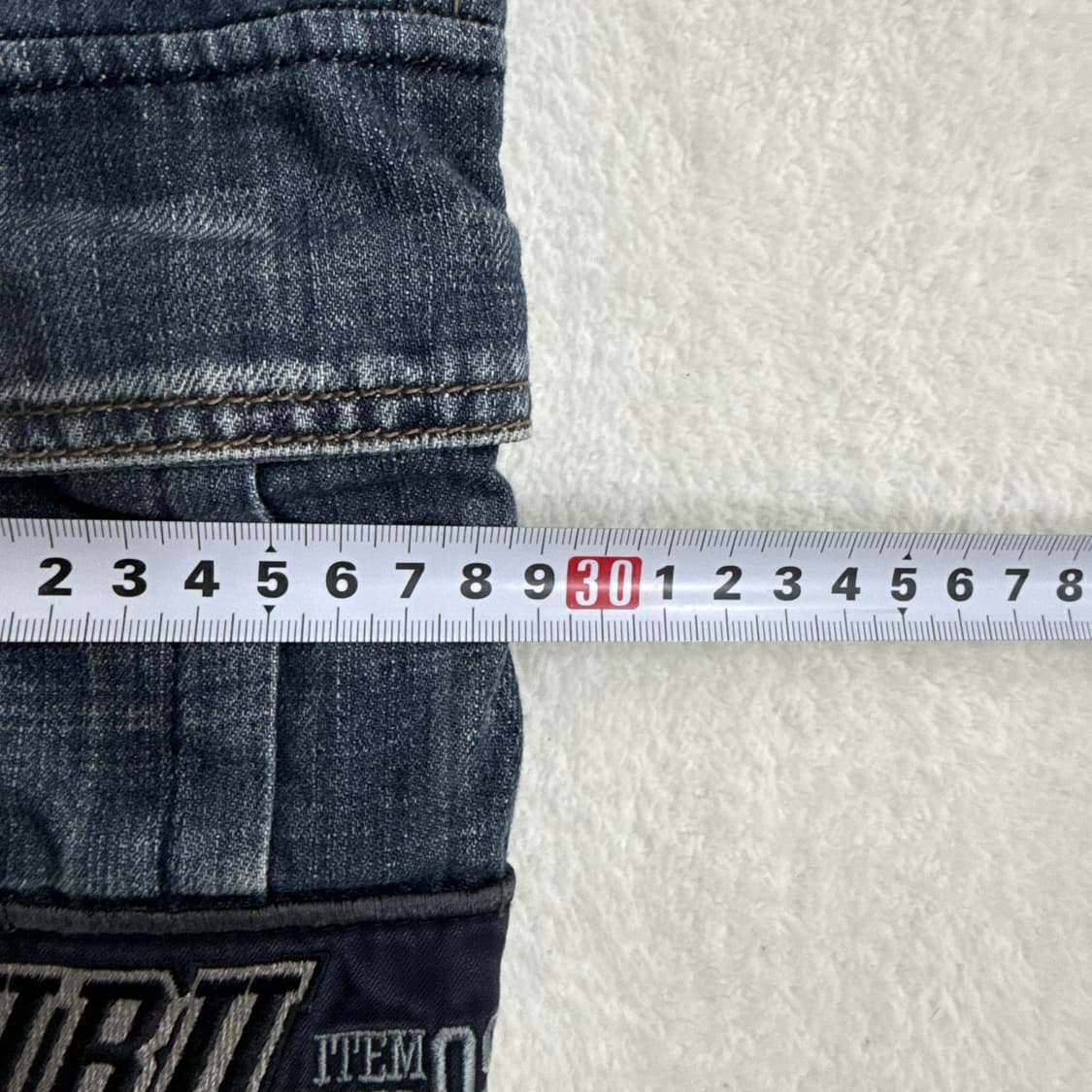 실측확인 후부 빈티지 카고 데님팬츠 0317T 상품이미지6