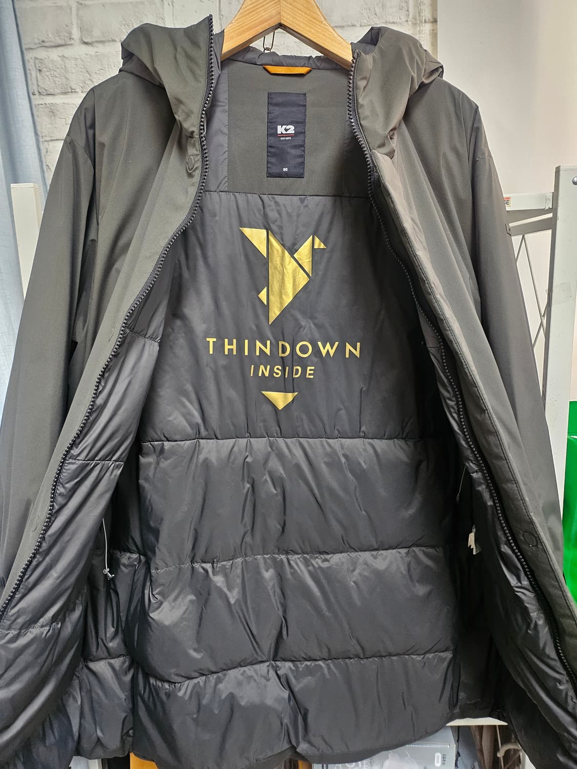 K2 여성패딩 66 씬에어 후드 구스다운자켓 오버핏 AD09 상품이미지3