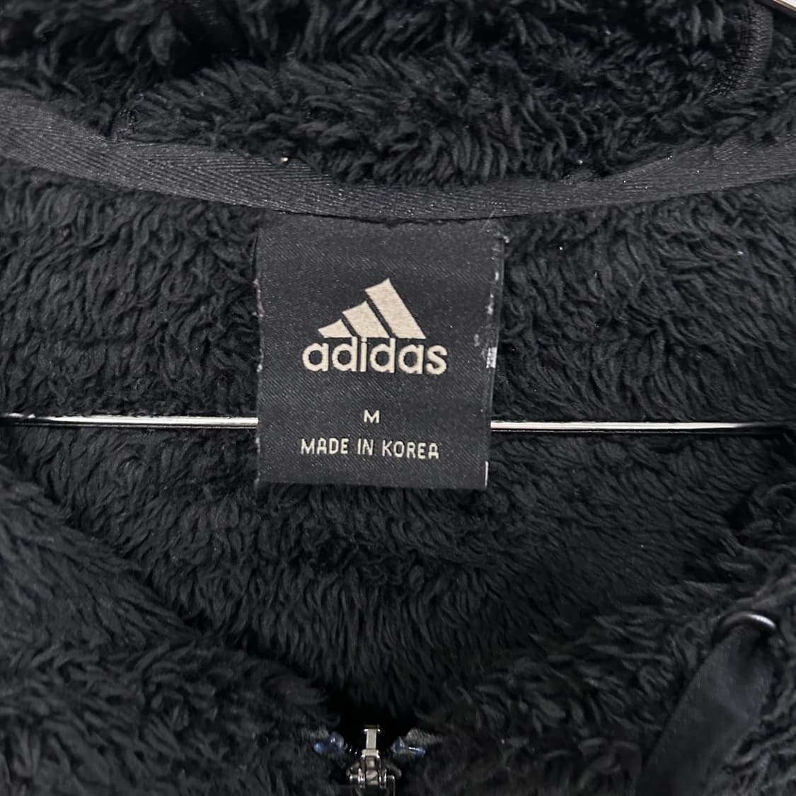 아디다스 스몰로고 후드 트랙 모헤어 플리스 상품이미지3