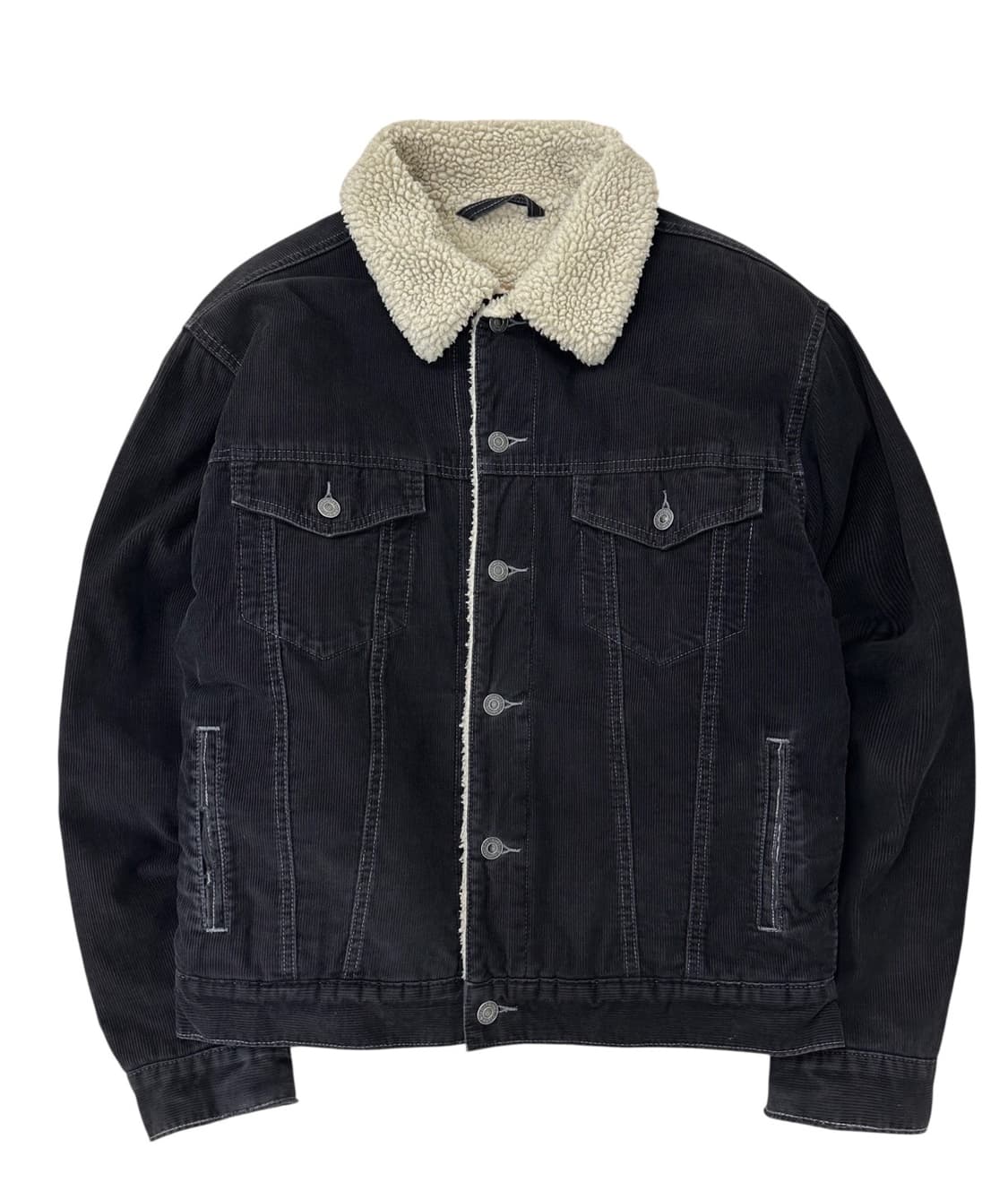00년대 리바이스 코듀로이 골덴 쉐르파 자켓 블랙 (M~XL) 상품이미지1