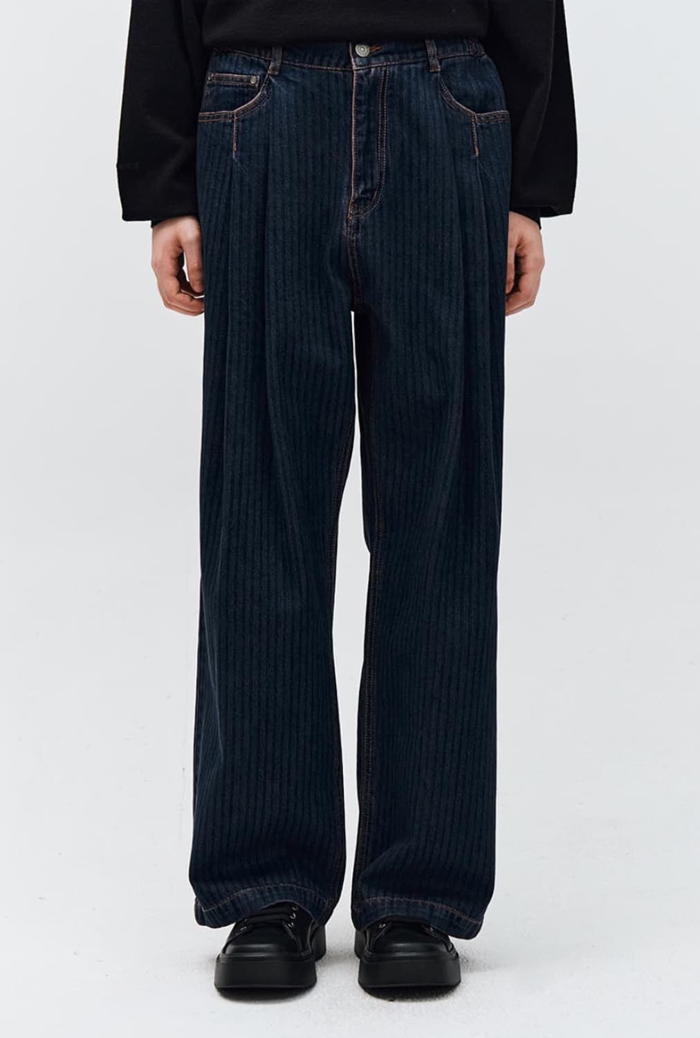 지오송지오 웨스턴 헤링본 데님 82사이즈(32) 상품이미지5