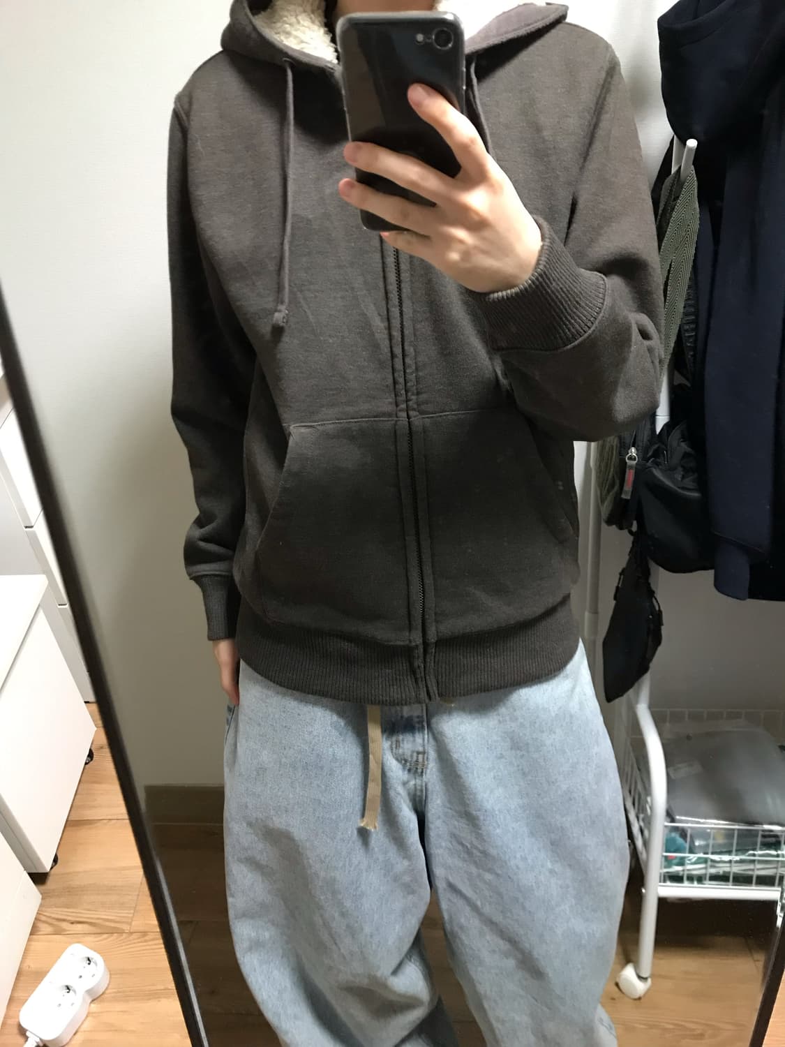 갭 털후드집업 상품이미지1