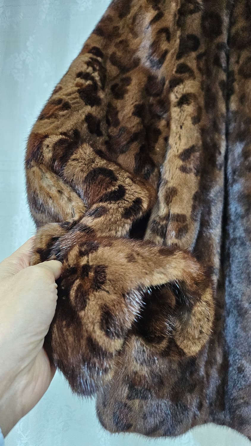 레오파드 무늬 밍크 코트 상품이미지6