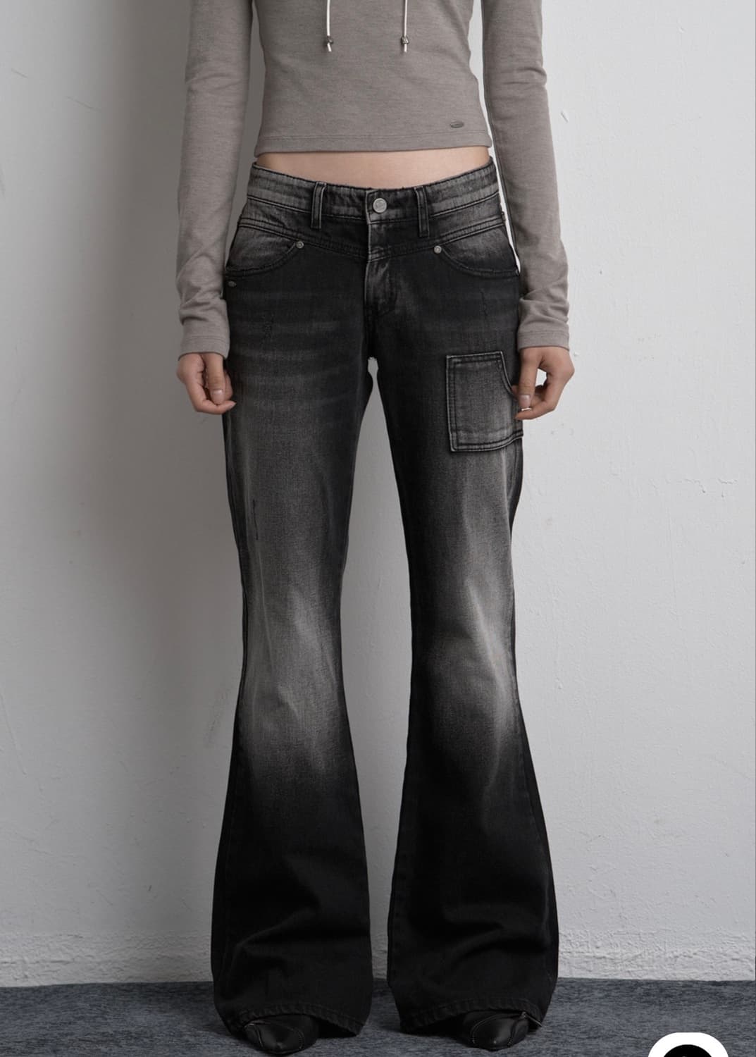 시너진 카고 CARGO PAINTING DENIM PANTS BLACK 상품이미지1