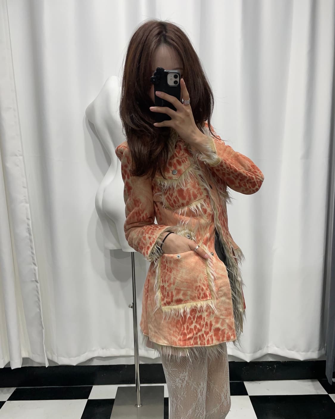 🎸오렌지 퍼 자켓🎸 상품이미지2