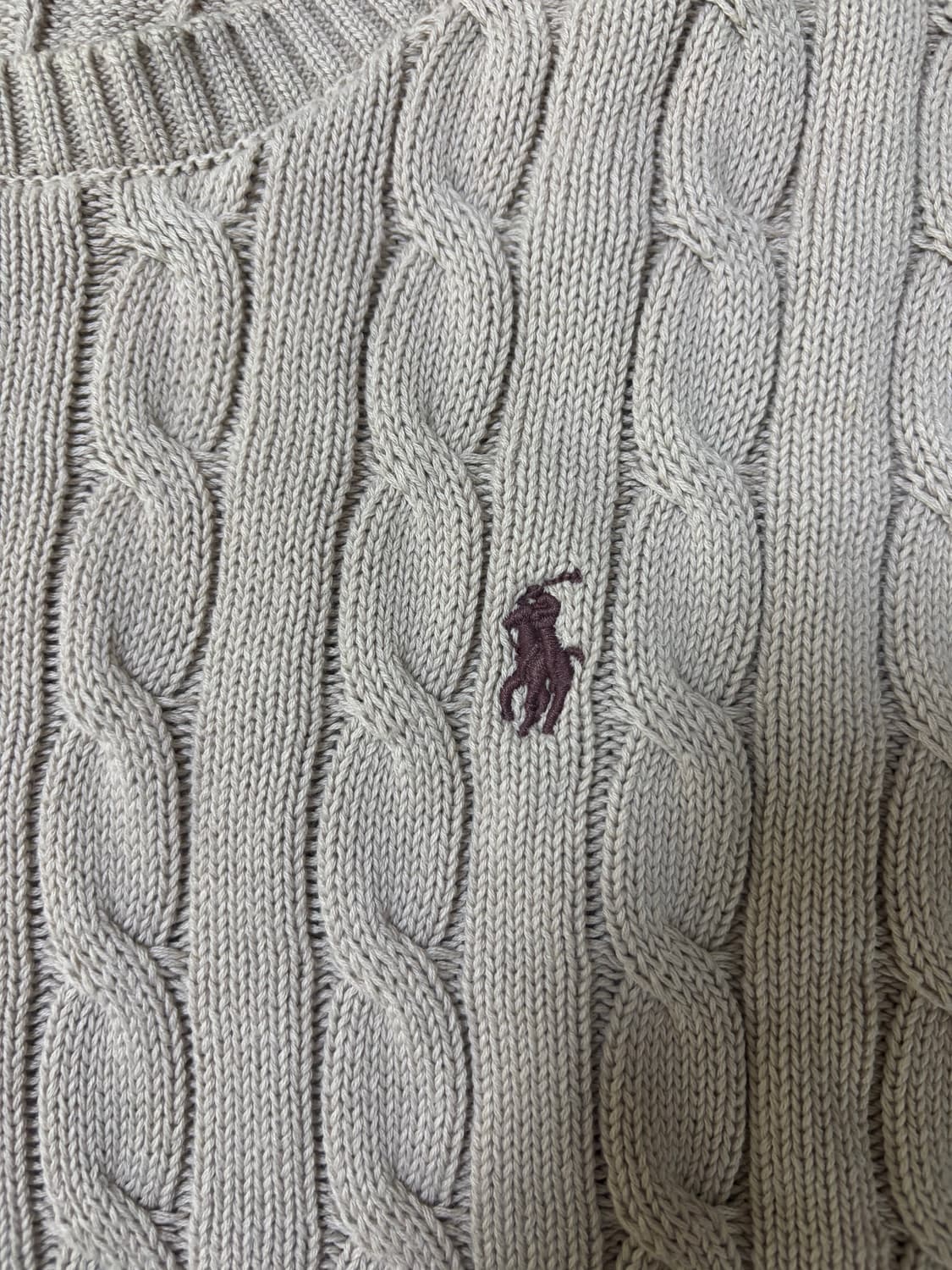 폴로 코튼 케이블 니트 L 상품이미지2